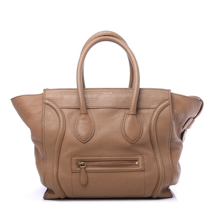 Celine Drummed Calfskin Mini Luggage Camel 1 of 13