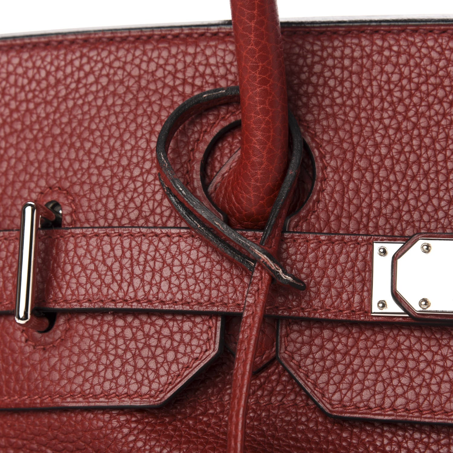 Hermes Taurillon Clemence JPG Birkin 42 Rouge H 11 of 12