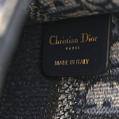 Christian Dior Oblique Mini Book Tote Blue Multicolor 6 of 12