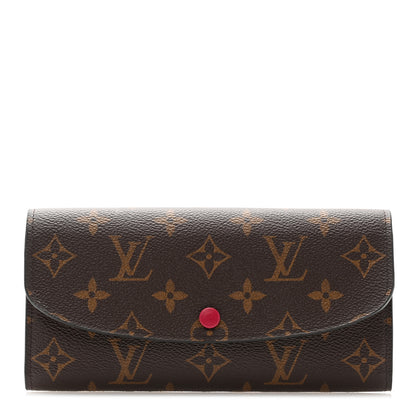 Louis Vuitton Monogram Emilie Wallet Fuchsia 1 of 8