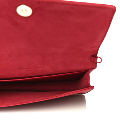 Christian Dior Ultra Matte Calfskin Cannage Lady Dior Clutch Cerise 7 of 17