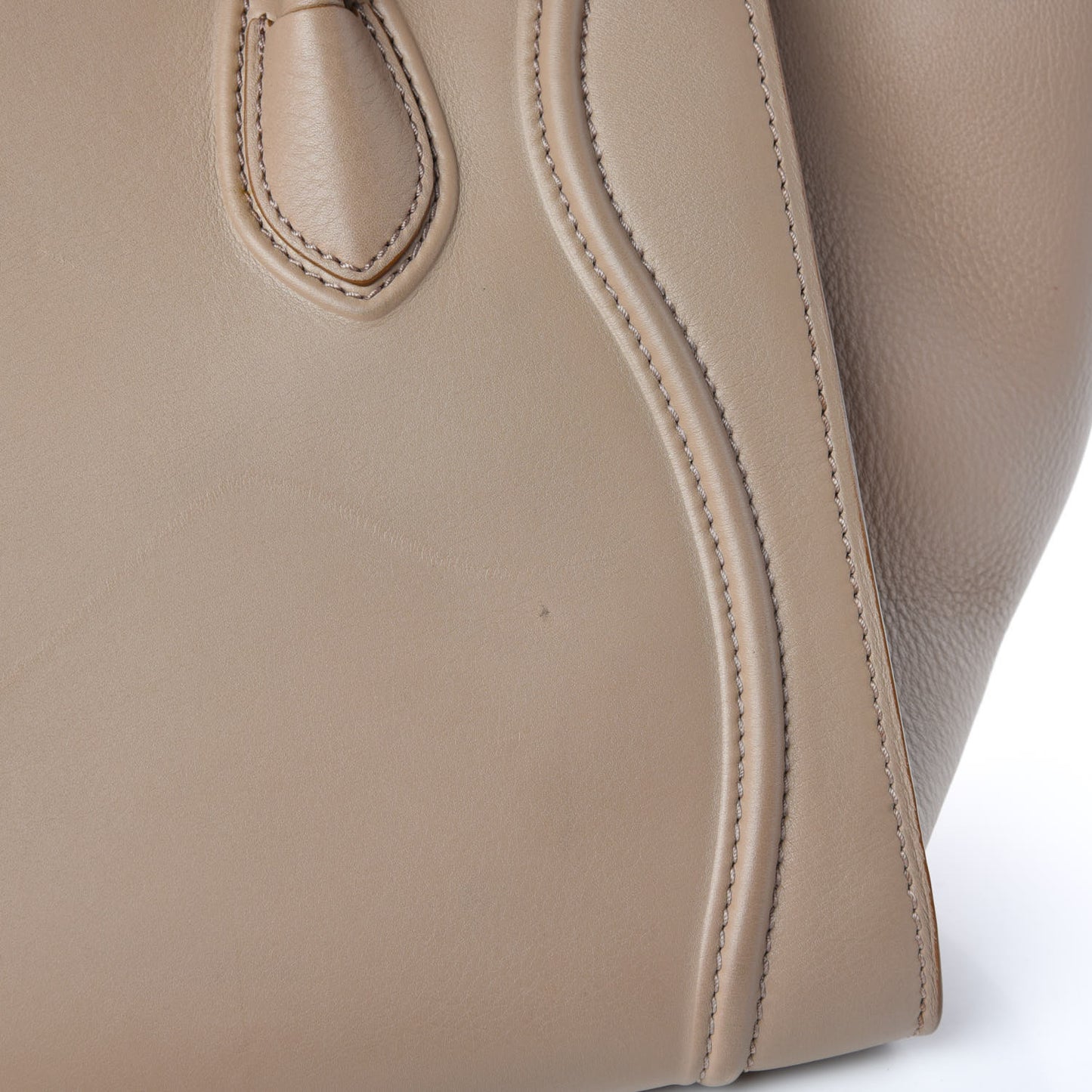 Supple Calfskin Medium Phantom Luggage Beige