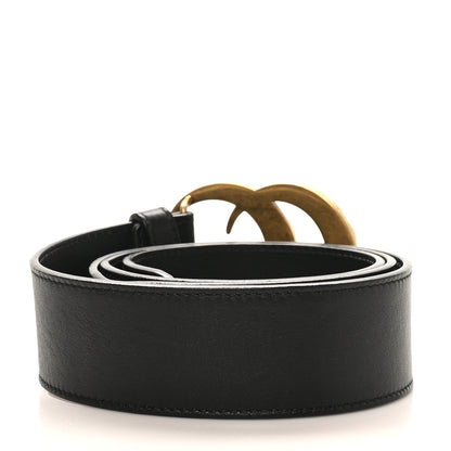 Gucci Moon Calfskin Pearl Double G 40mm Belt 90 36 Black Cream 3 of 12