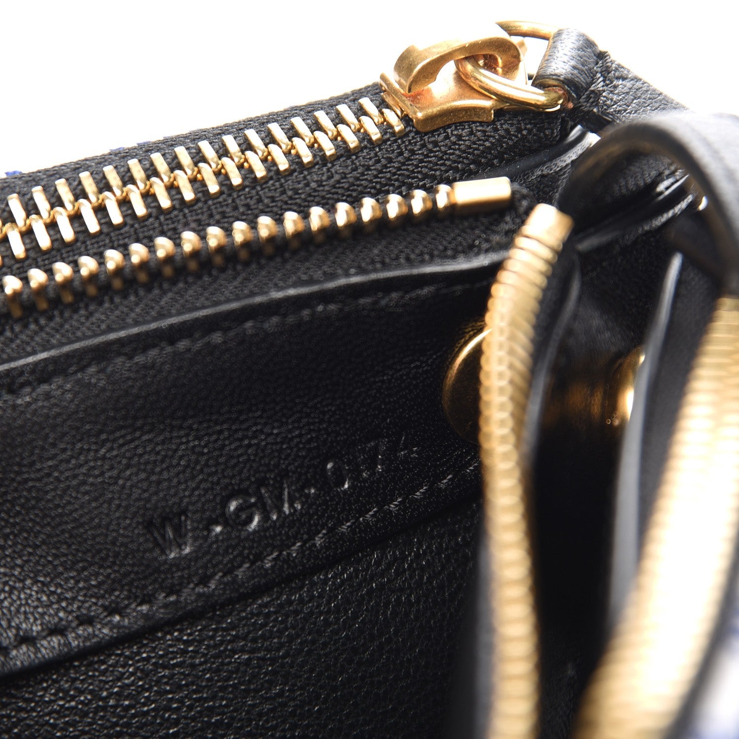 Celine Gingham Lambskin Small Trio Crossbody Bag Cobalt 7 of 7