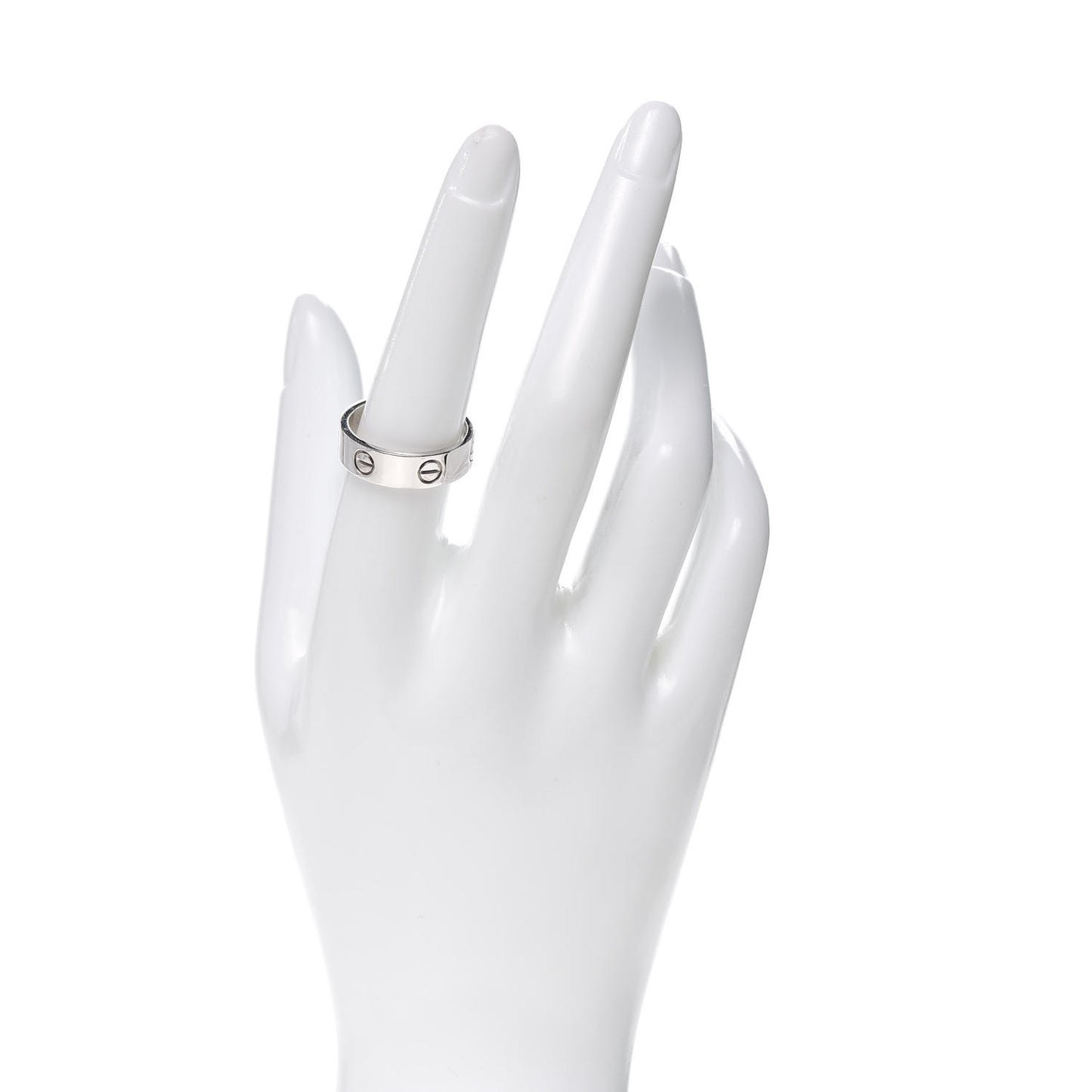 18K White Gold 5.5mm LOVE Ring 57 8