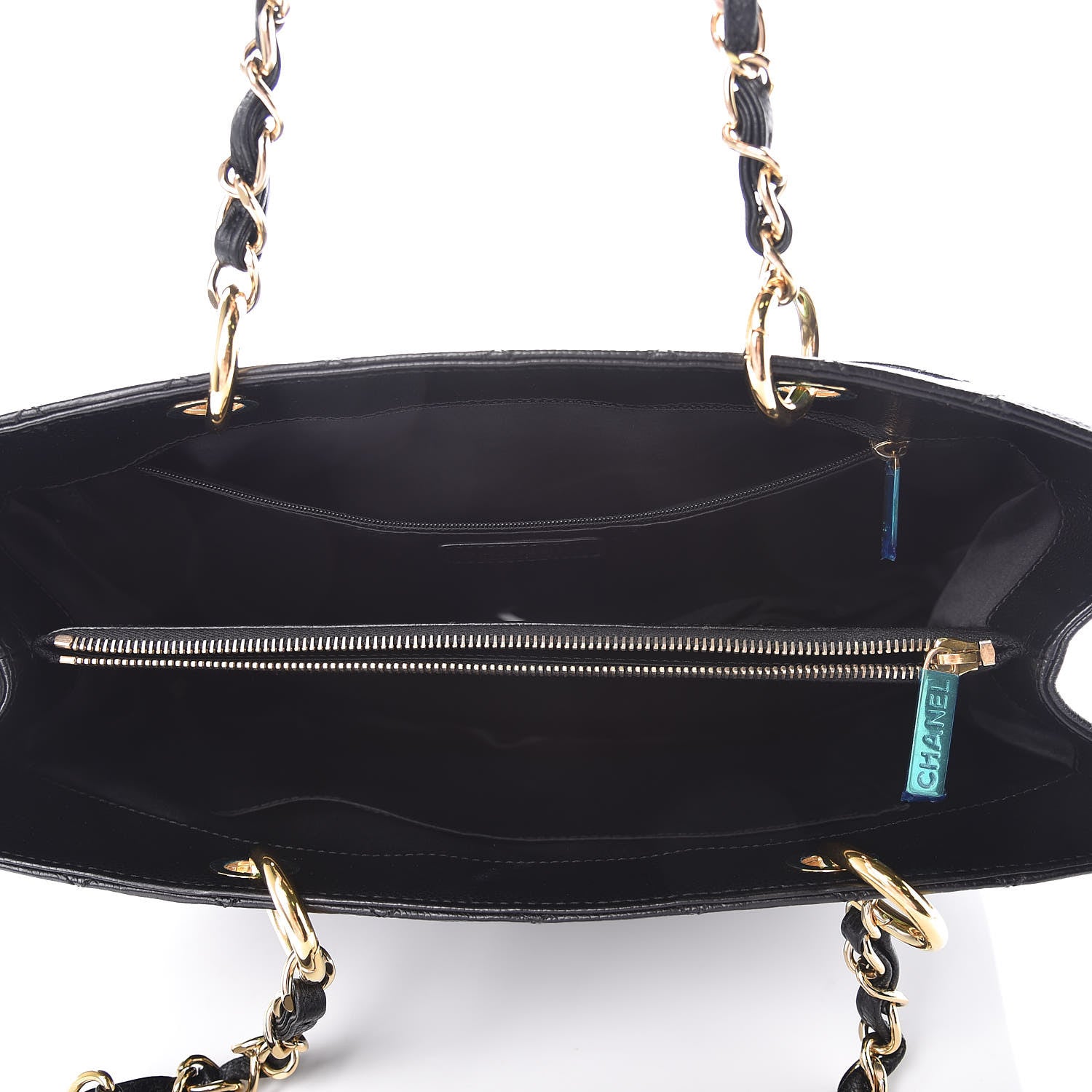 Chanel Caviar Quilted Grand Shopping Tote GST Black 5 of 9