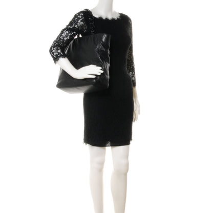 Chanel Lambskin Chain CC Small Tote Black 2 of 7
