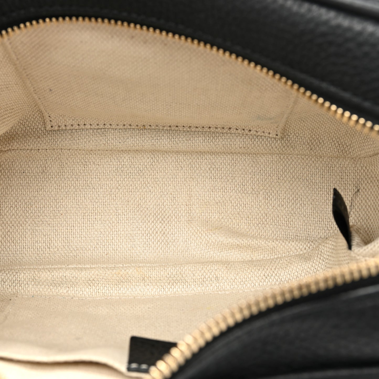 Pebbled Calfskin Small Soho Disco Bag Black