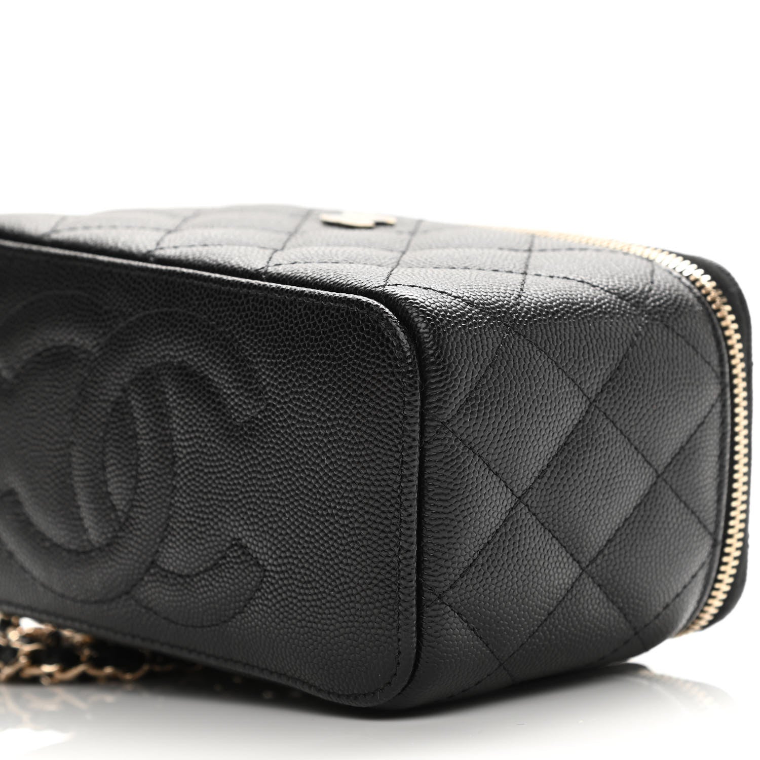 Chanel Caviar Quilted Small Vanity Case With Chain Black 18 of 21