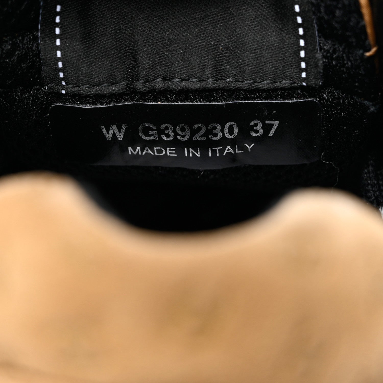 Chanel Nylon Suede Calfskin Printed CC Sneakers 37 Beige 6 of 9