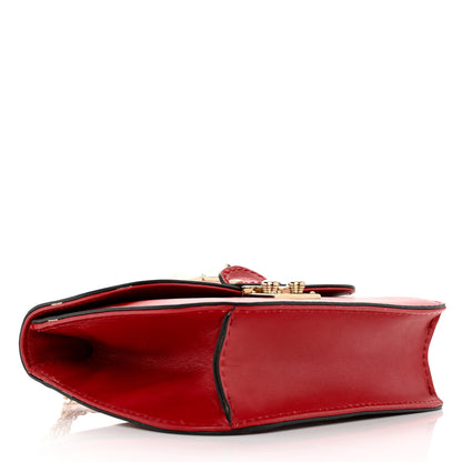 Valentino Garavani Vitello Small Glam Lock Rockstud Flap Red 4 of 16