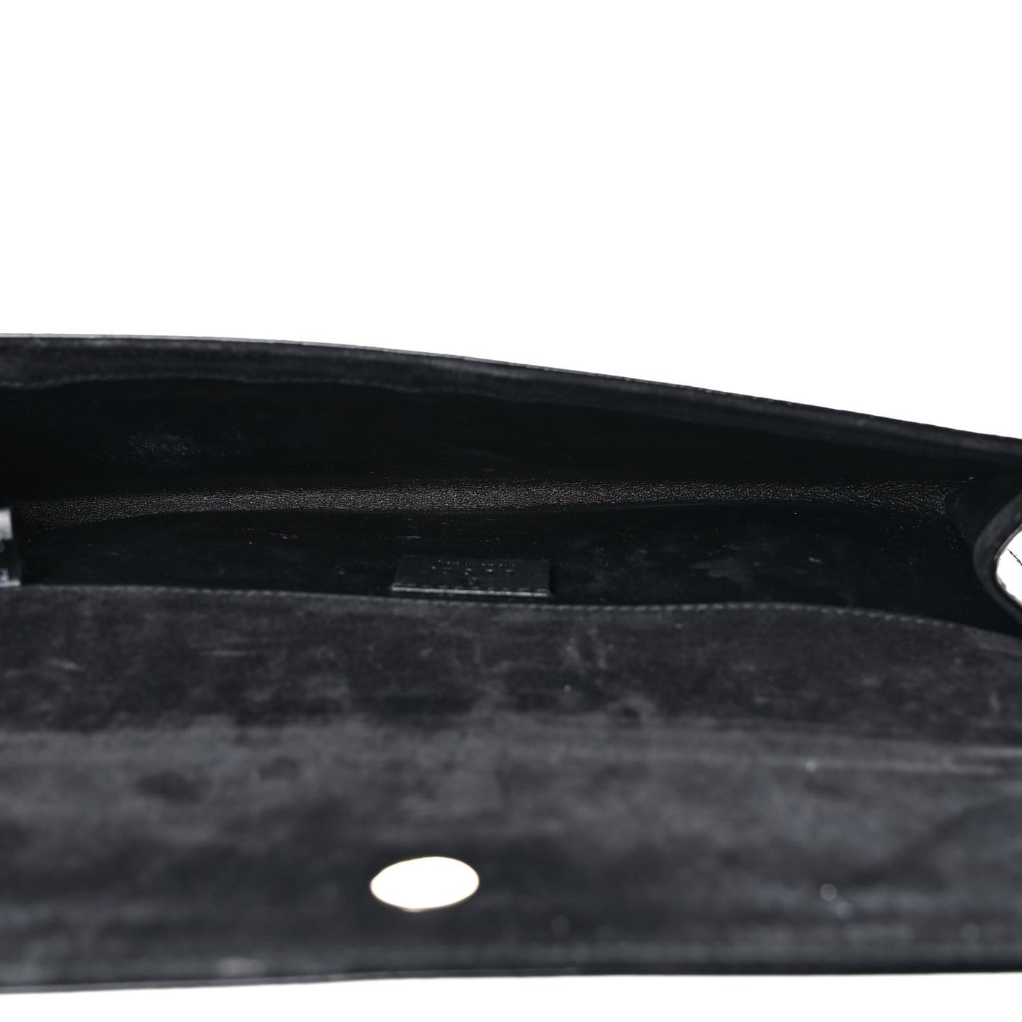 Patent Microguccissima Small Broadway Clutch Black
