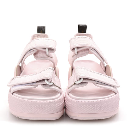 Louis Vuitton Calfskin Canvas LV Archlight Sandal 36 Pink 3 of 8