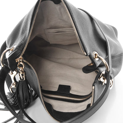 Gucci Pebbled Calfskin Large Soho Hobo Black 6 of 8