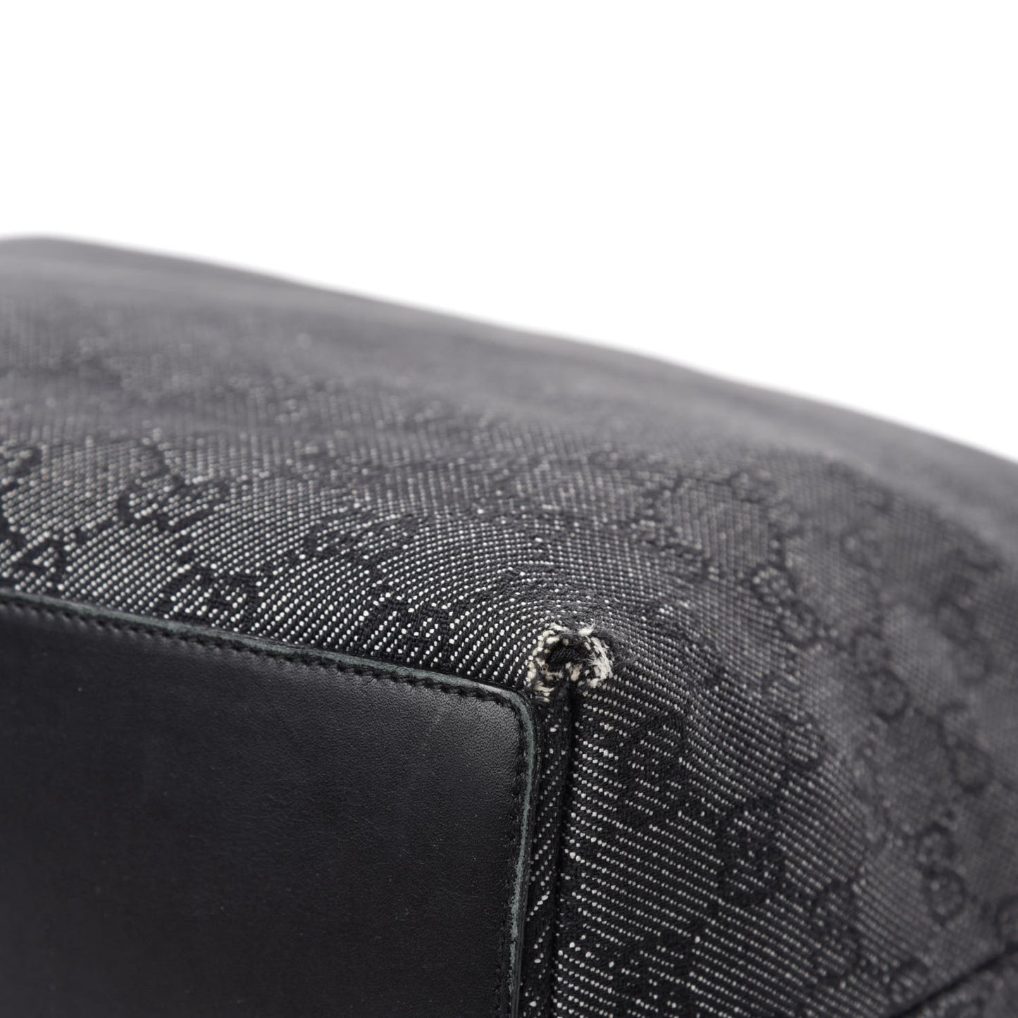 Monogram Bucket Tote Black