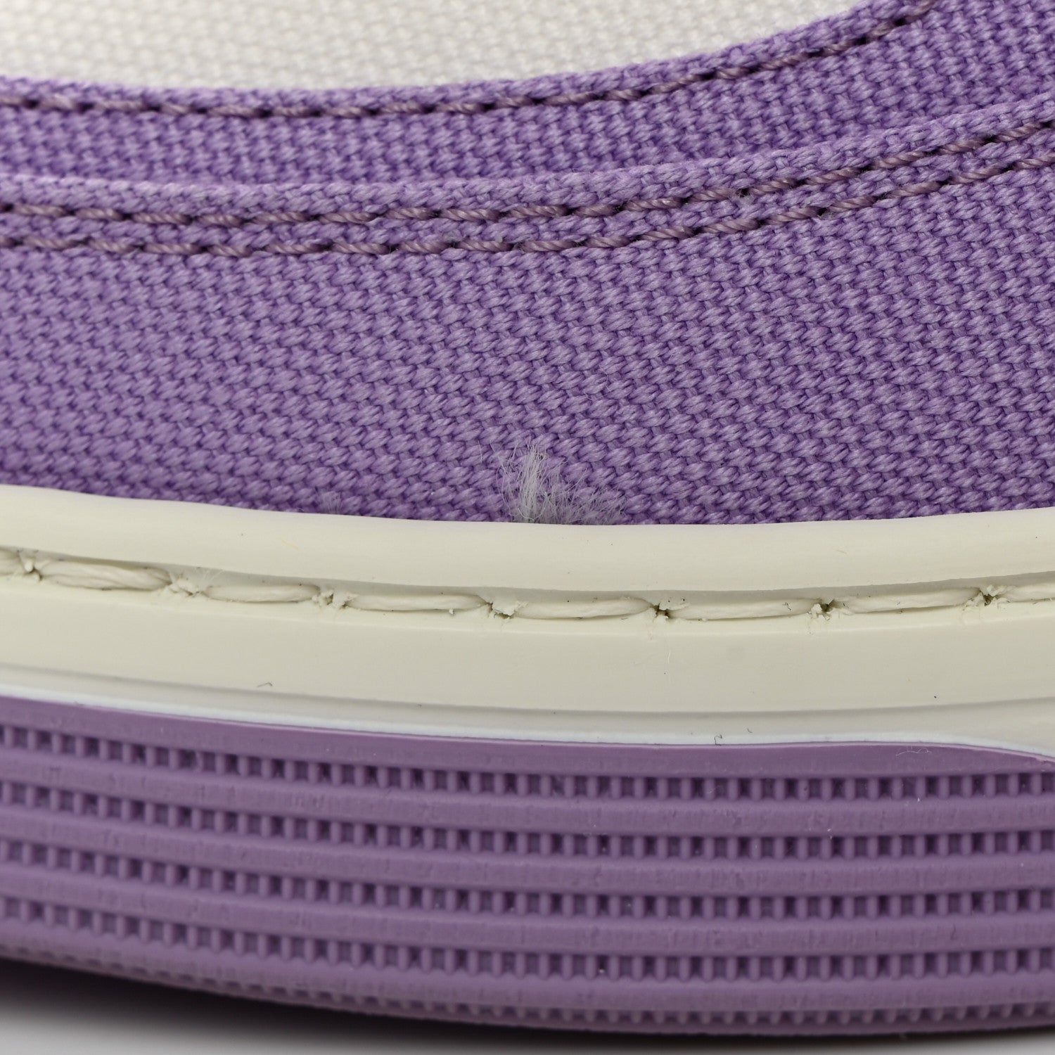 Chanel Cotton Sneakers 38 Purple White 10 of 10
