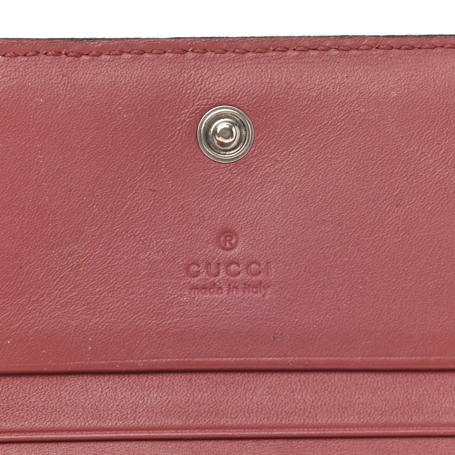 Gucci GG Supreme Monogram Blooms Card Case Beige Multicolor Dry Rose 7 of 11