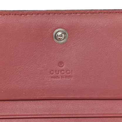 Gucci GG Supreme Monogram Blooms Card Case Beige Multicolor Dry Rose 7 of 11