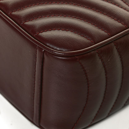 Prada Soft Calfskin Impunture Diagramme Camera Bag Granato 11 of 12