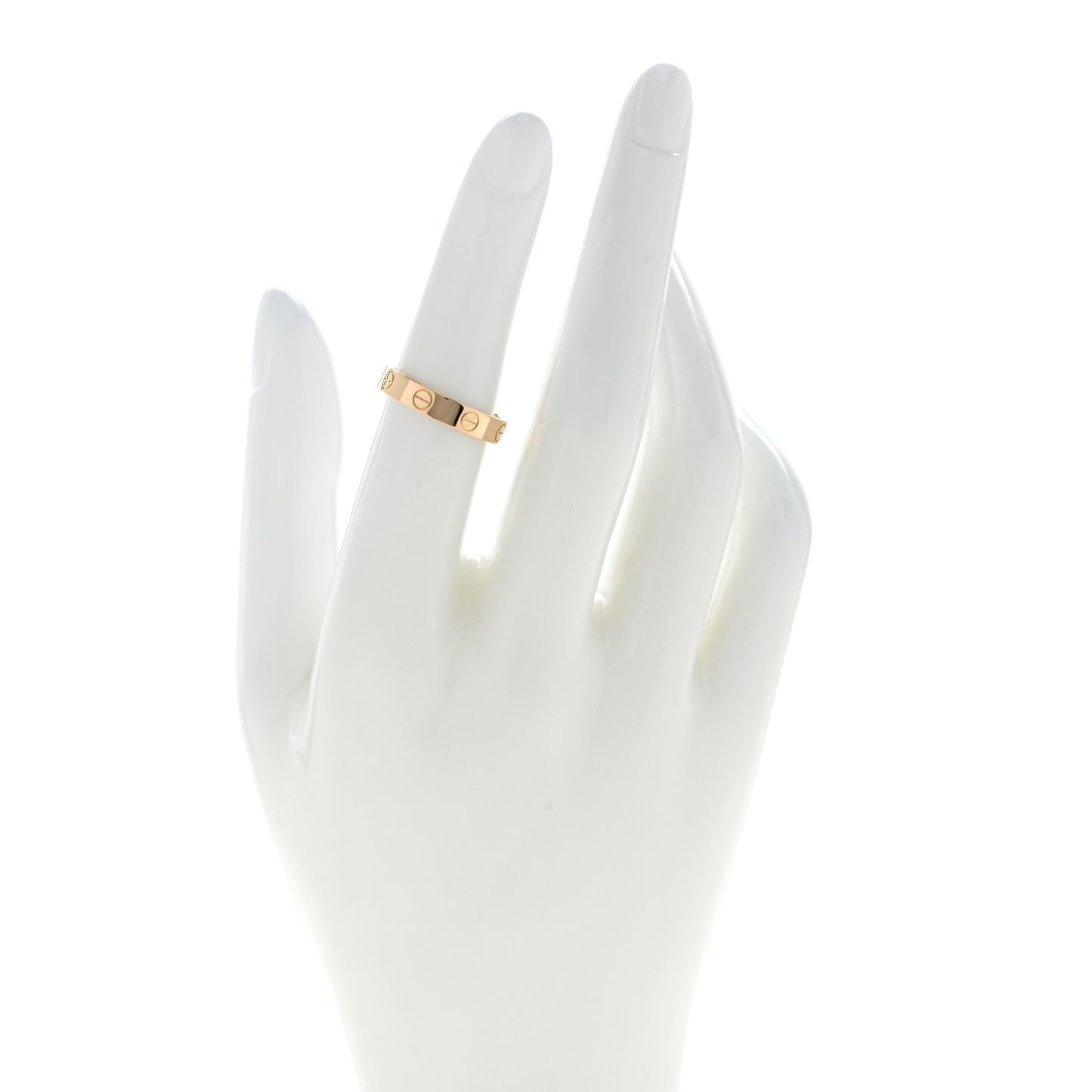18K Yellow Gold 3.5mm LOVE Wedding Band Ring 51 5.75