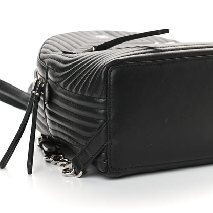 Fendi Shiny Nappa Trapuntata Mini Backpack Black 8 of 9