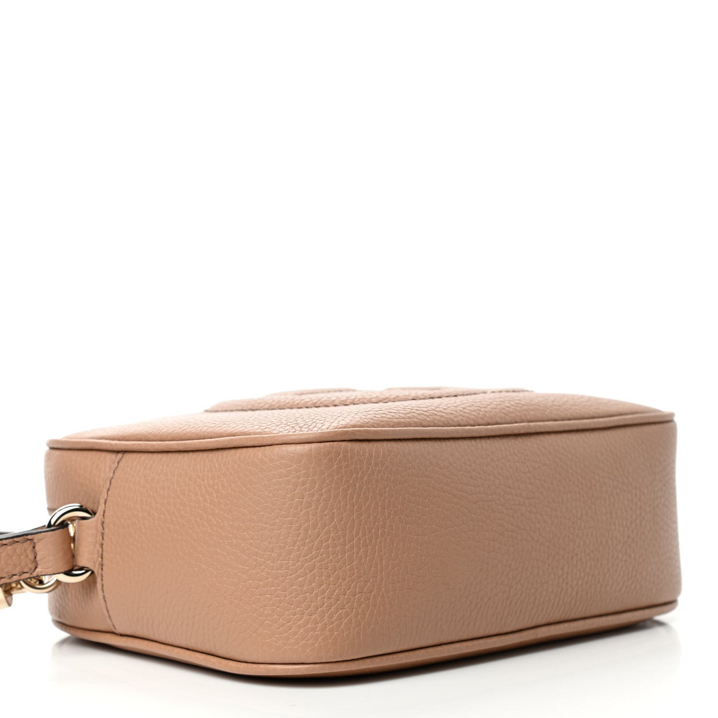 Pebbled Calfskin Small Soho Disco Bag Camelia