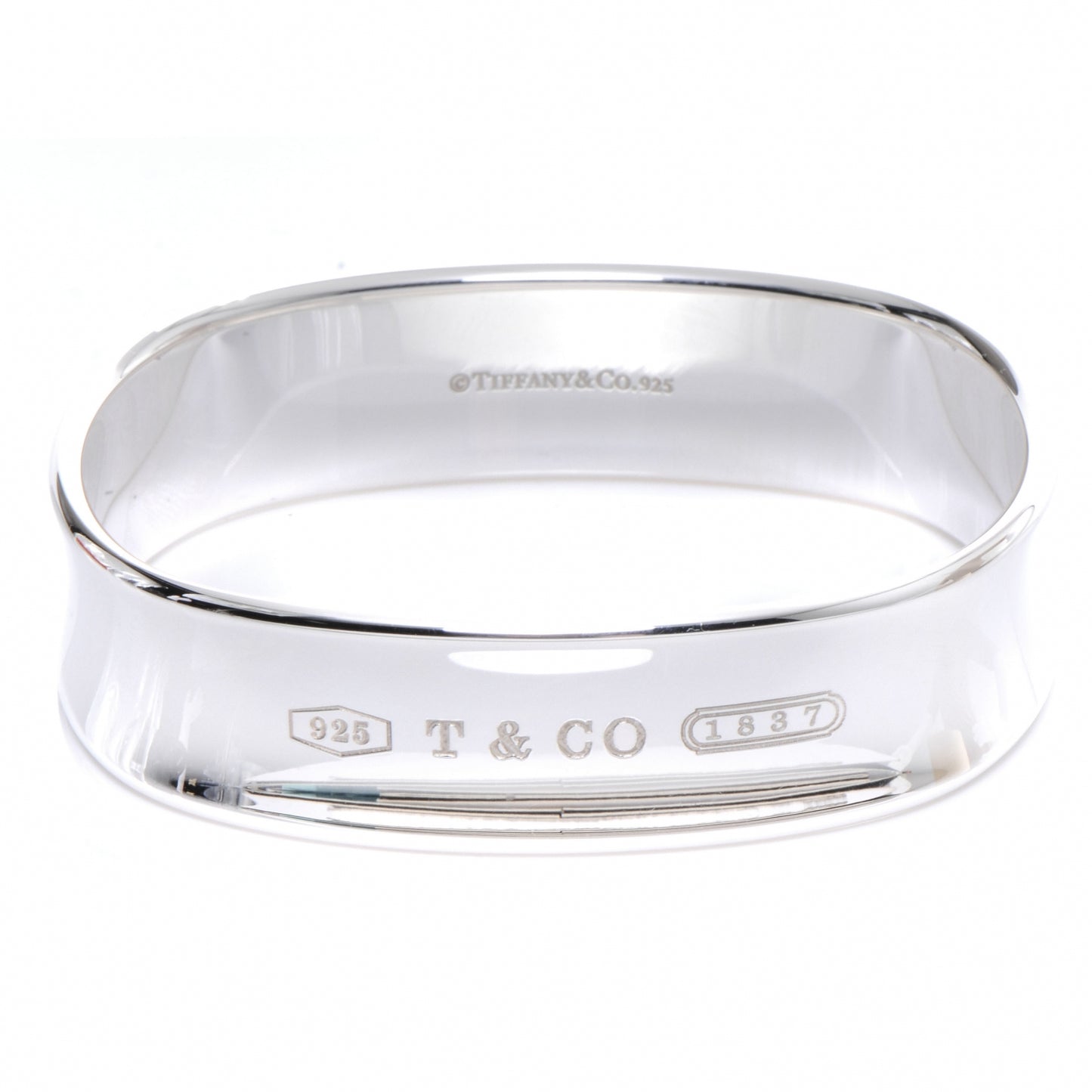 Sterling Silver 1837 Cushion Bangle Bracelet