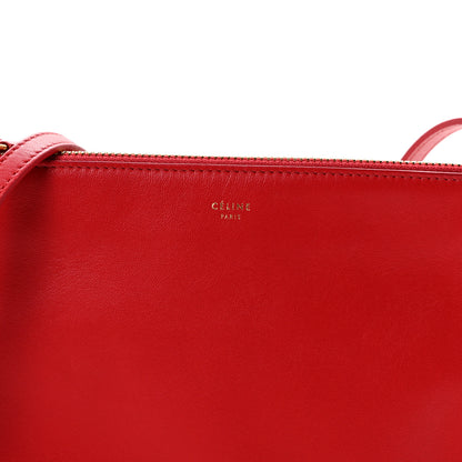 Celine Lambskin Small Trio Crossbody Bag Red 7 of 9