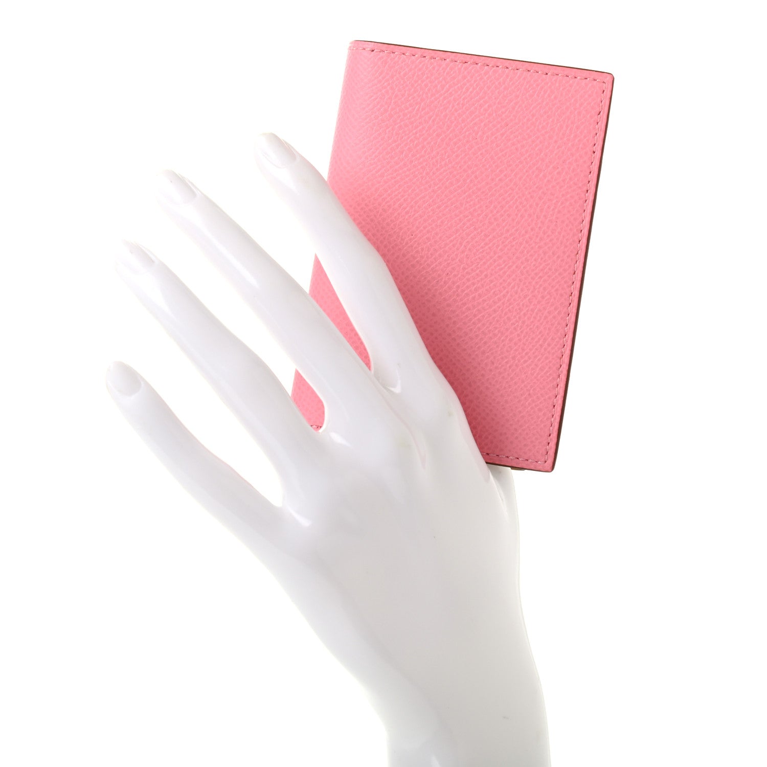 Hermes Epsom MC2 Euclide Card Holder Case Rose Confetti Sesame 2 of 7