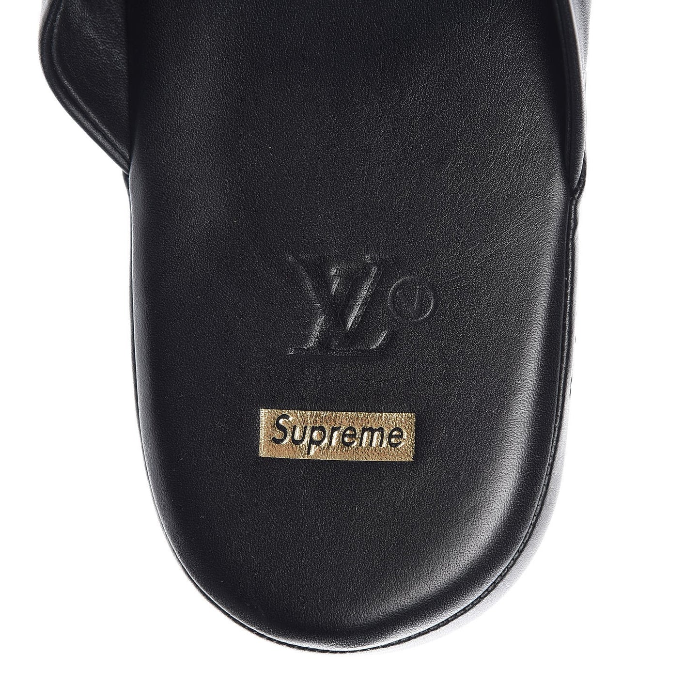 X SUPREME Lambskin Mens Hugh Slippers 8 Black