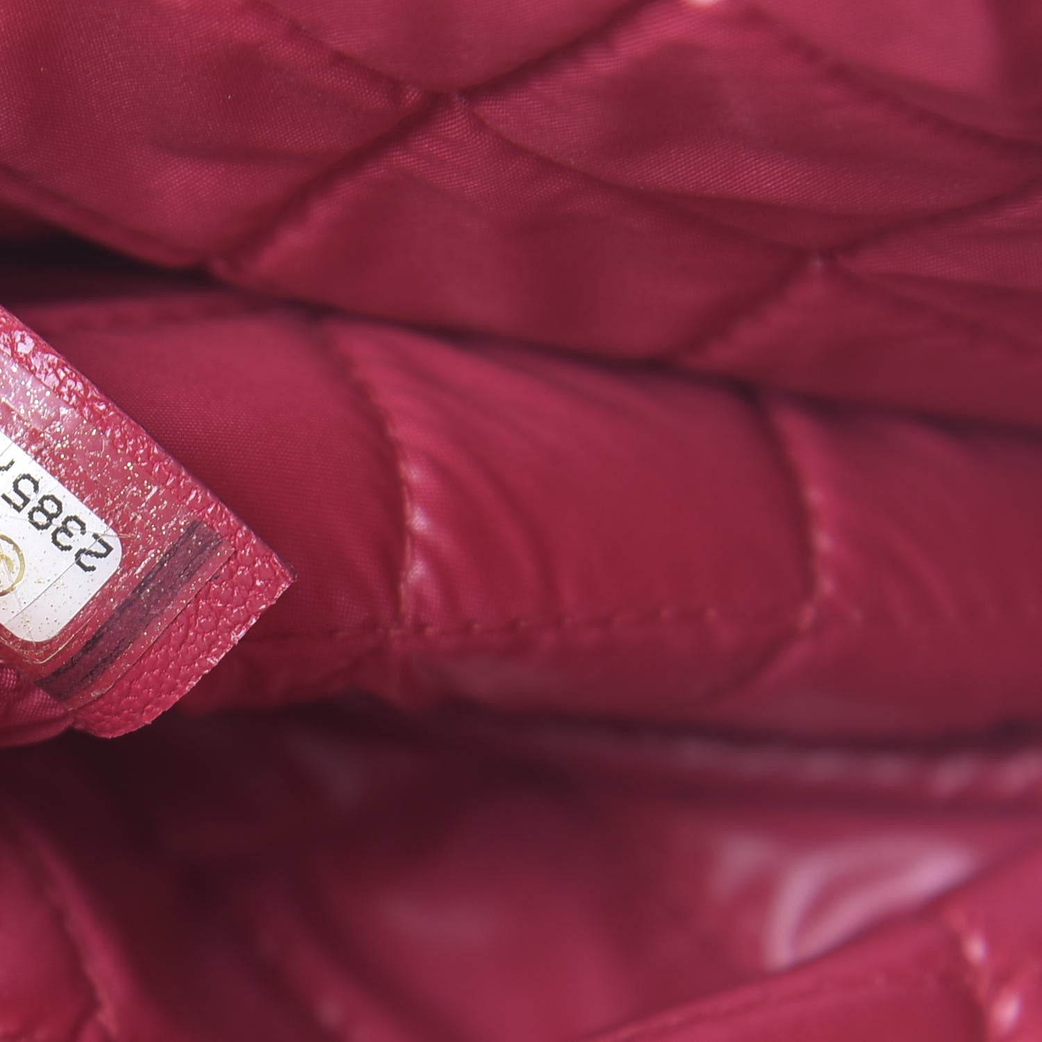 Chanel Lambskin Quilted Large Vintage Mademoiselle Cosmetic Case Red 7 of 9