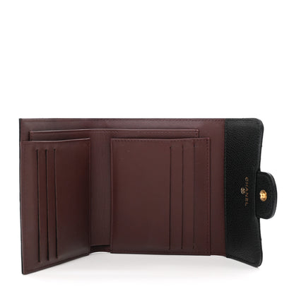 Chanel Caviar Quilted Compact Flap Wallet Black 5 of 8
