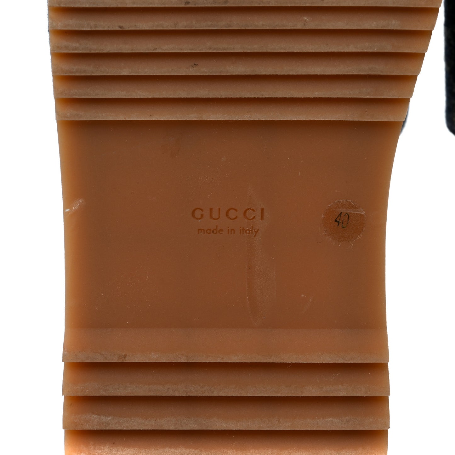 New Denim GG Monogram Angelina Platform 55mm Slide Sandals 40 Blue Tea