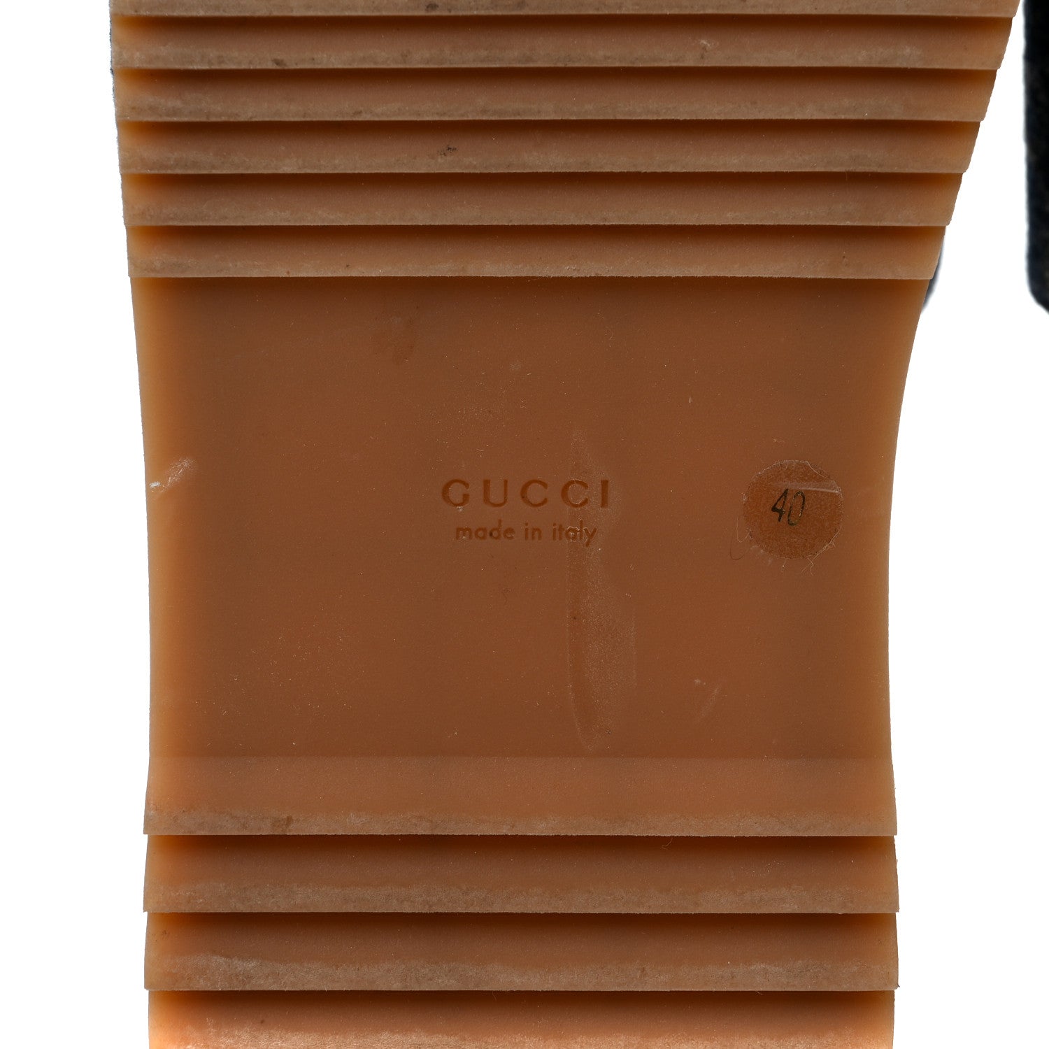 Gucci New Denim GG Monogram Angelina Platform 55mm Slide Sandals 40 Blue Tea 6 of 9