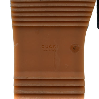 Gucci New Denim GG Monogram Angelina Platform 55mm Slide Sandals 40 Blue Tea 6 of 9