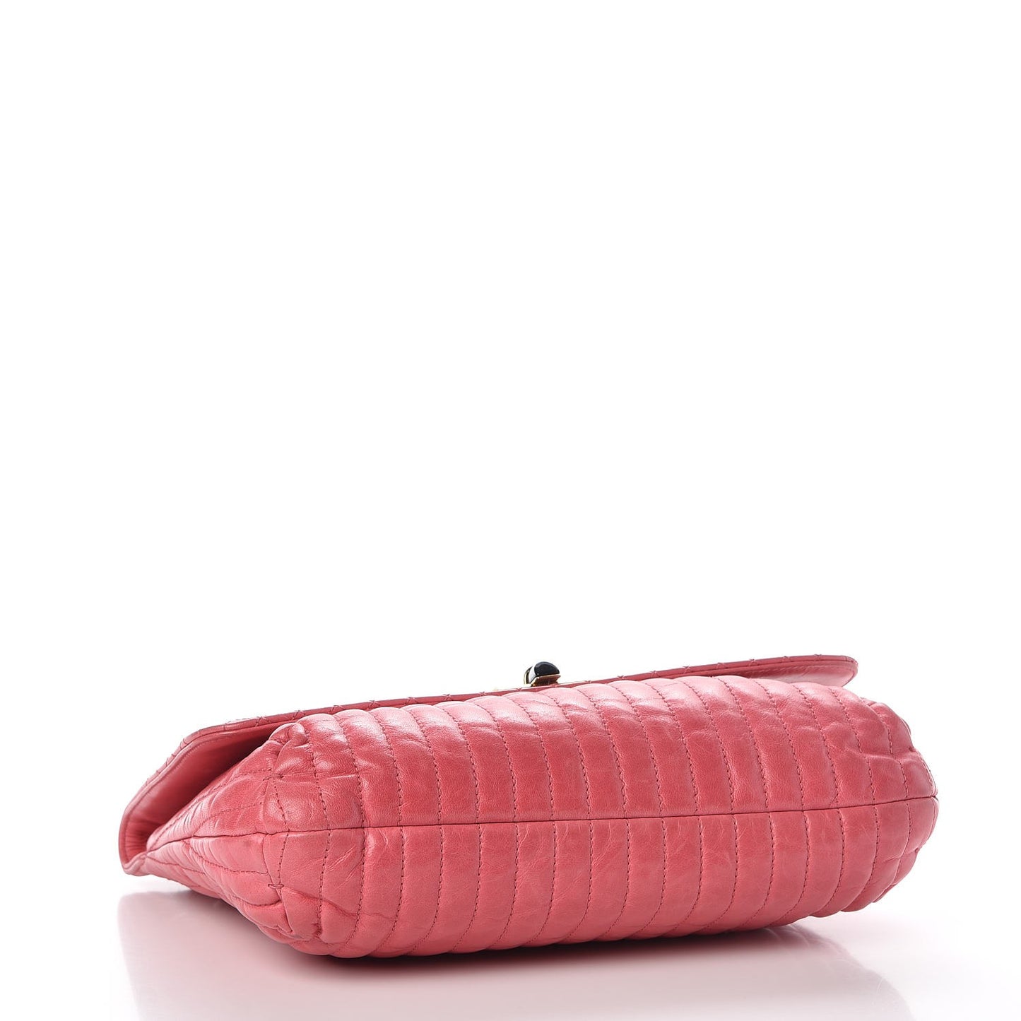 Calfskin Quilted Large Happy Shoulder Bag Rose