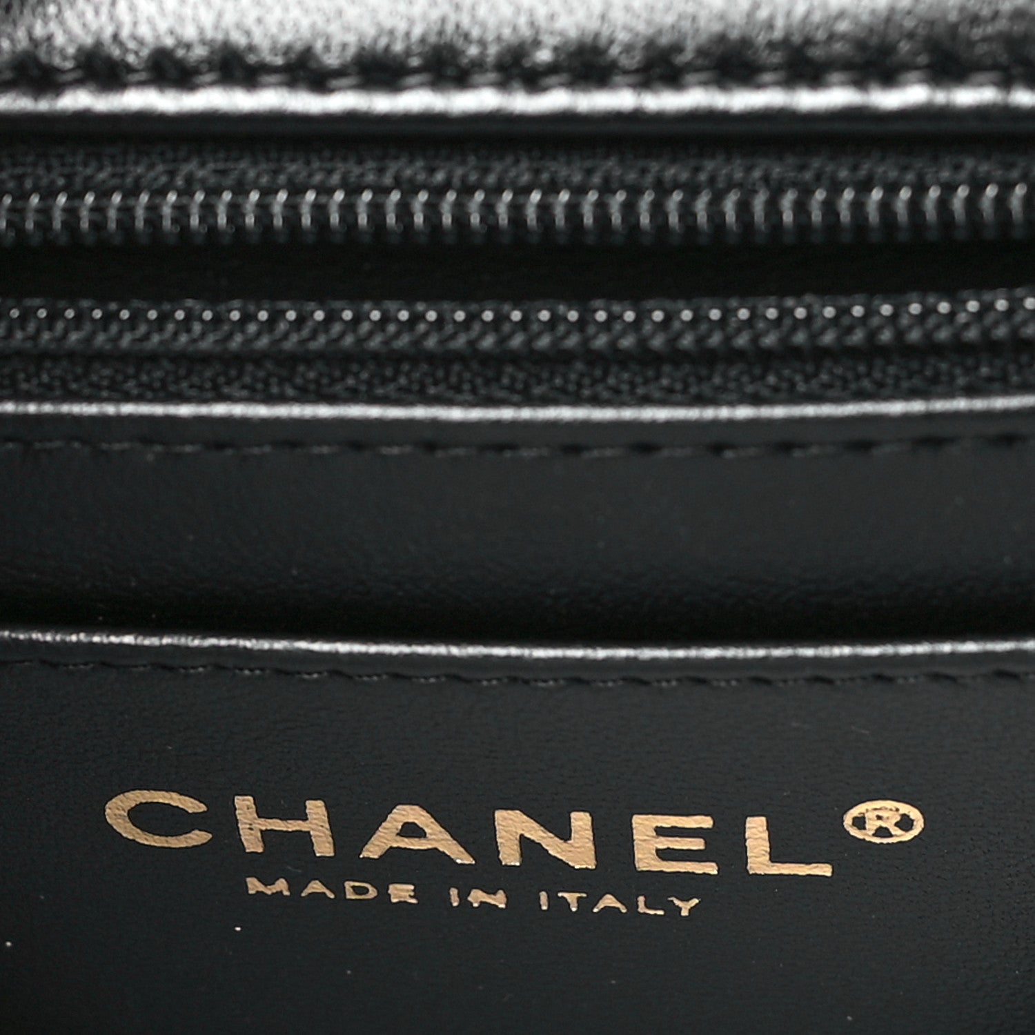 Chanel Lambskin Quilted Mini Top Handle Rectangular Flap Black 6 of 11