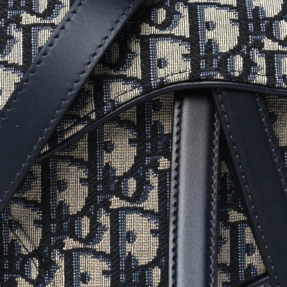 Christian Dior Oblique Mini Saddle Bag With Strap Blue 8 of 11