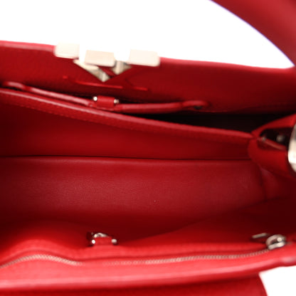 Louis Vuitton Taurillon Capucines BB Rubis 6 of 10