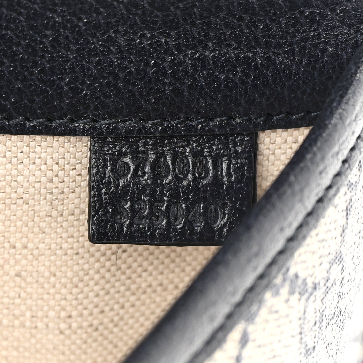 Gucci GG Supreme Monogram Web Small Ophidia Belt Bag 90 36 Beige Navy 7 of 12