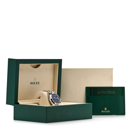 Rolex Stainless Steel 41mm Oyster Perpetual Datejust Watch Blue 126300 6 of 6