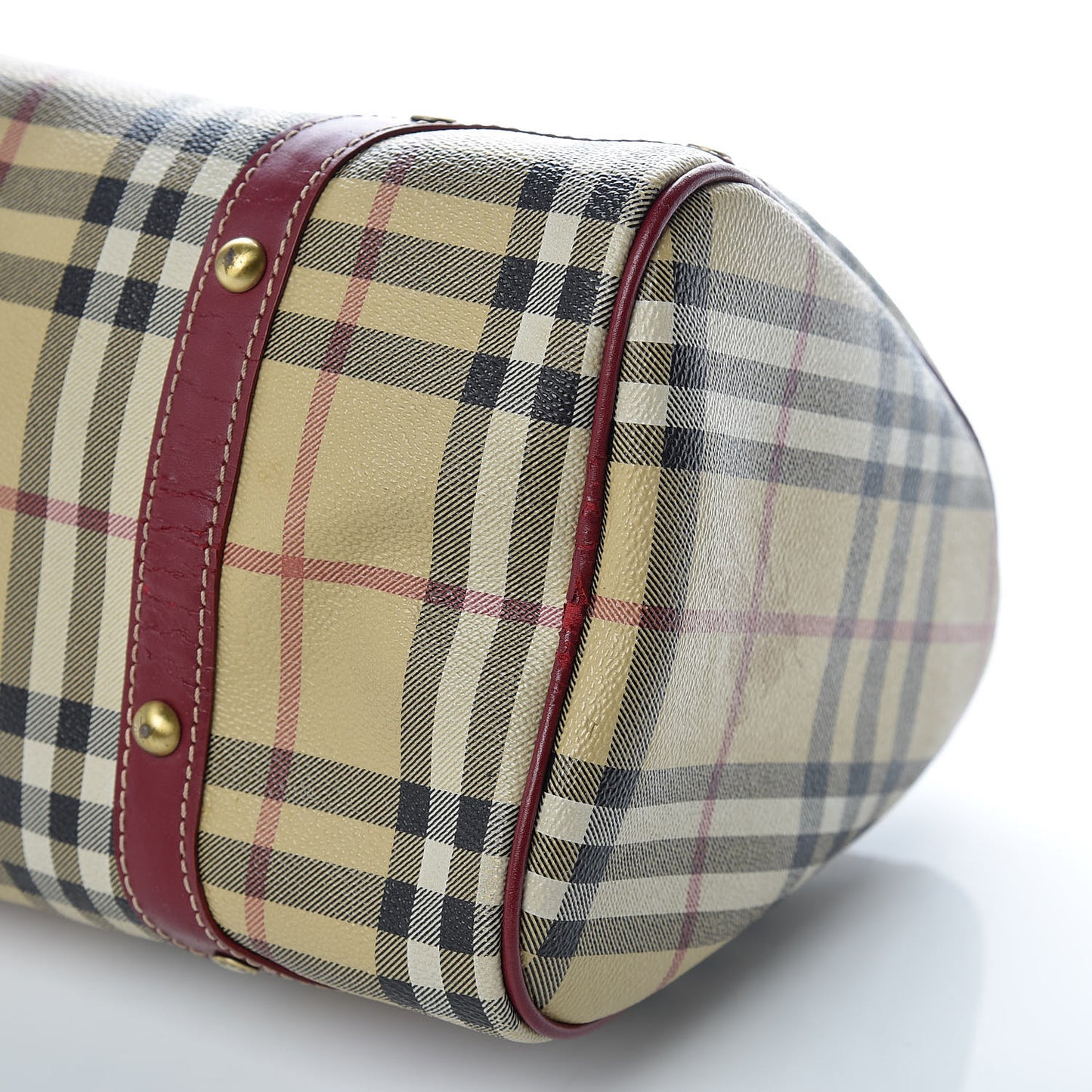 Haymarket Check Studded Bowler Red