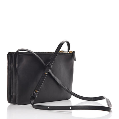 Celine Lambskin Small Trio Crossbody Bag Black 3 of 14
