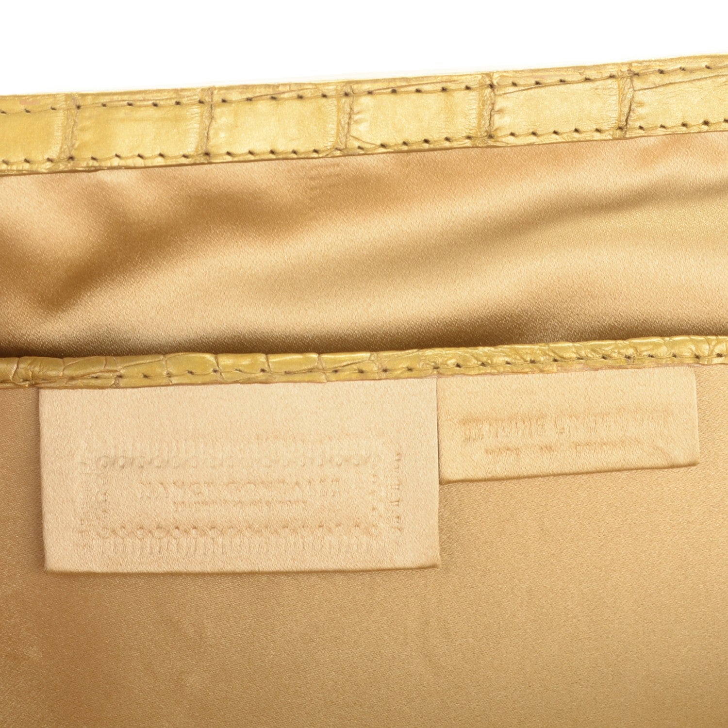 Nancy Gonzalez Crocodile Clutch Gold 6 of 6
