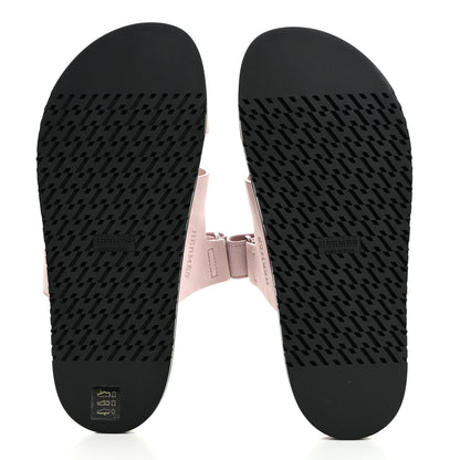Hermes Suede Goatskin Womens Chypre Sandals 40.5 Rose Porcelaine 5 of 8