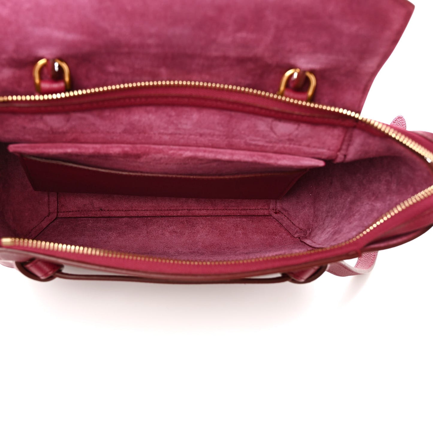 Grained Calfskin Micro Belt Bag Plum