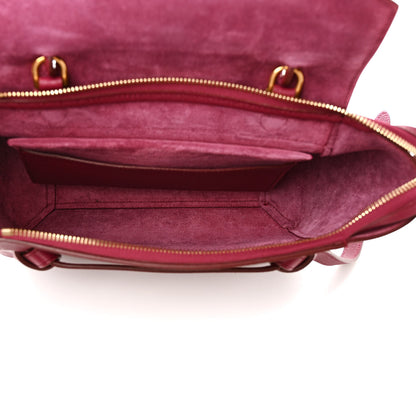 Celine Grained Calfskin Micro Belt Bag Plum 5 of 9