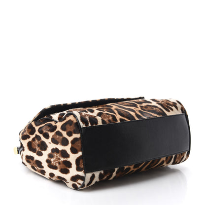 Dolce & Gabbana Calf Hair Leopard Print Large Miss Sicily Satchel Naturale 4 of 9