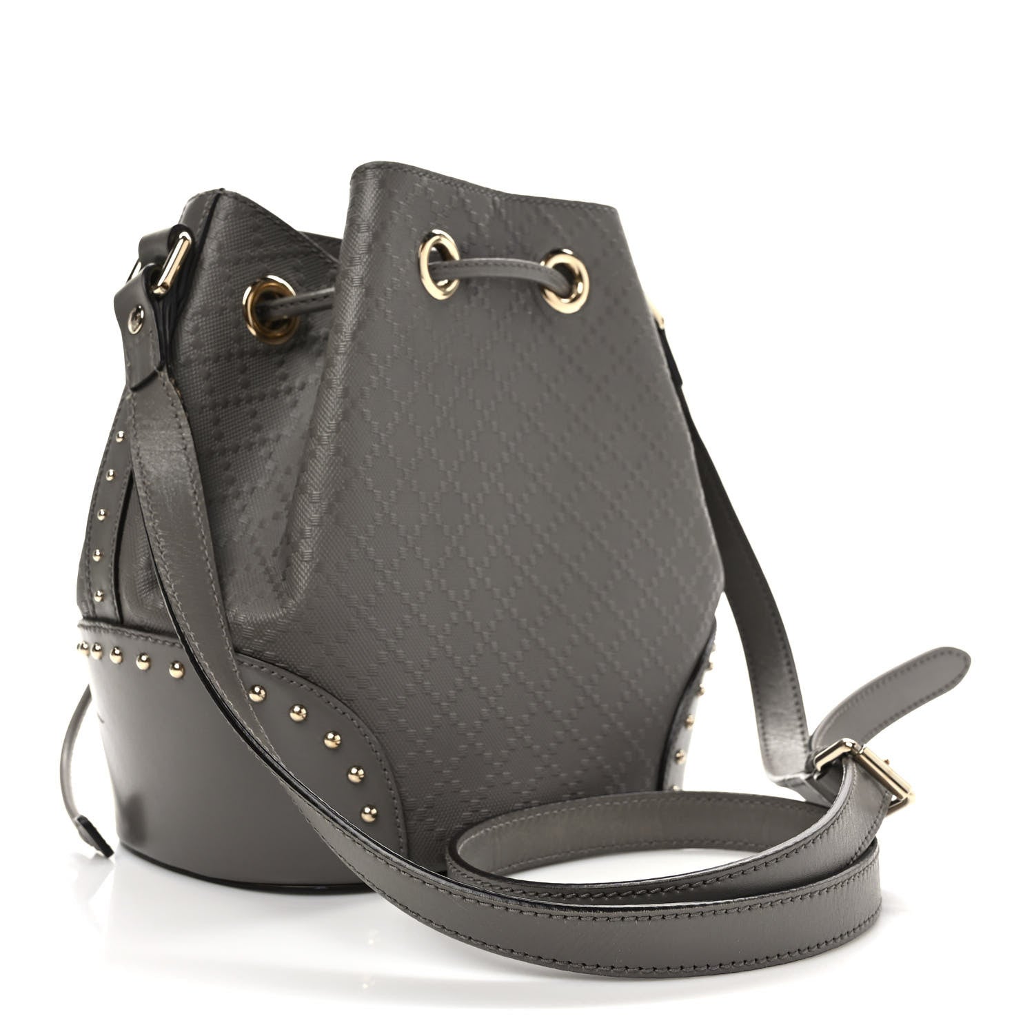 Gucci Bright Diamante Studded Small Bucket Bag Loess 3 of 11