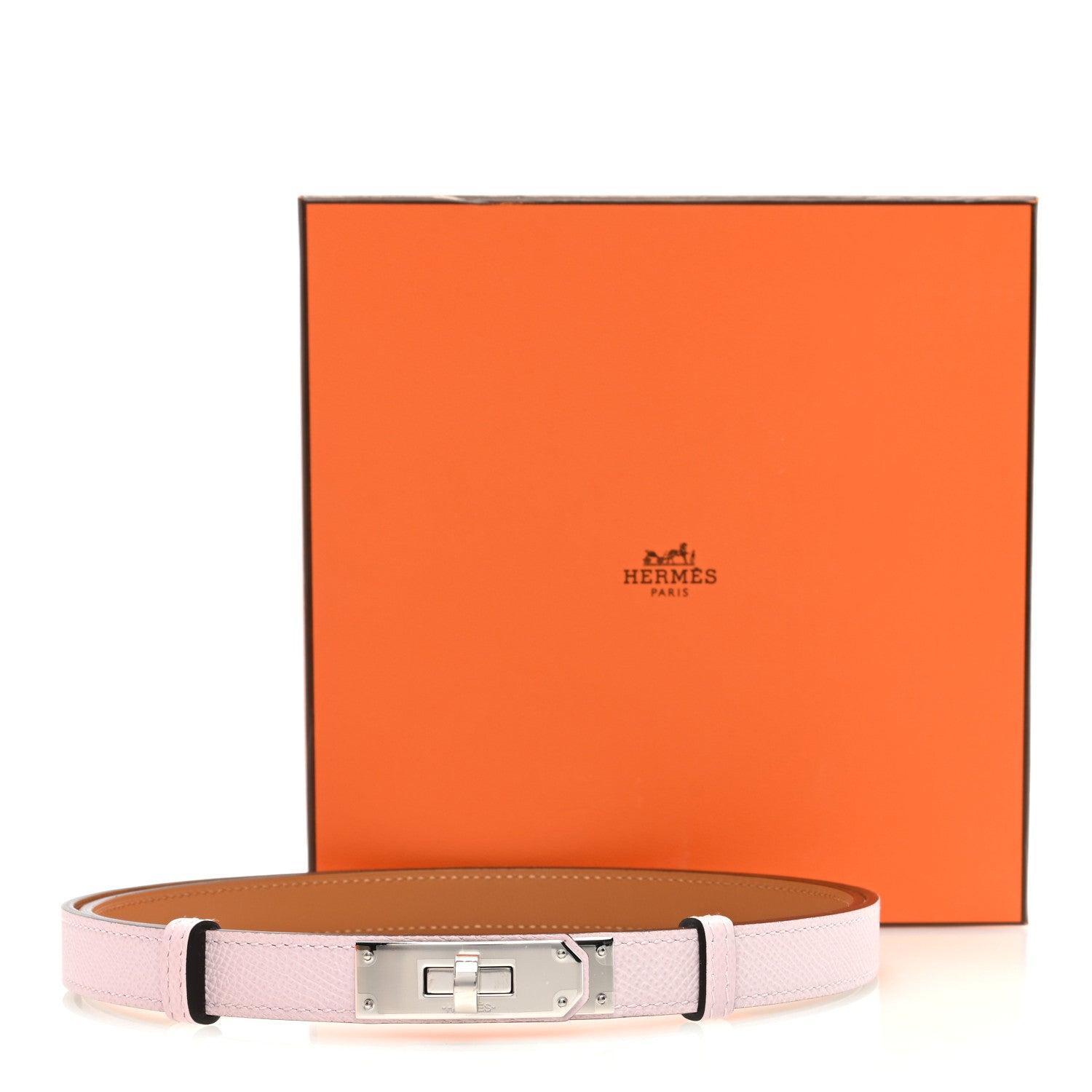 Hermes Epsom Kelly Belt Mauve Pale 4 of 4